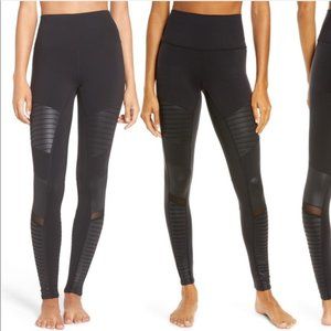*Sold* ALO High Waist Moto Leggings Black XS